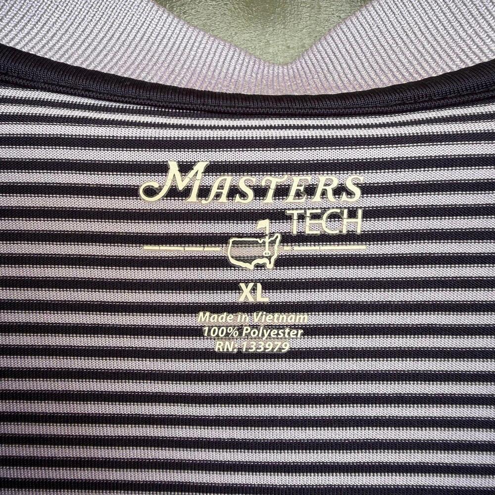 Masters Tech Purple Striped Performance Polo Mens… - image 2
